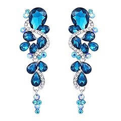 12-Blue Topaz Color Silver-Tone