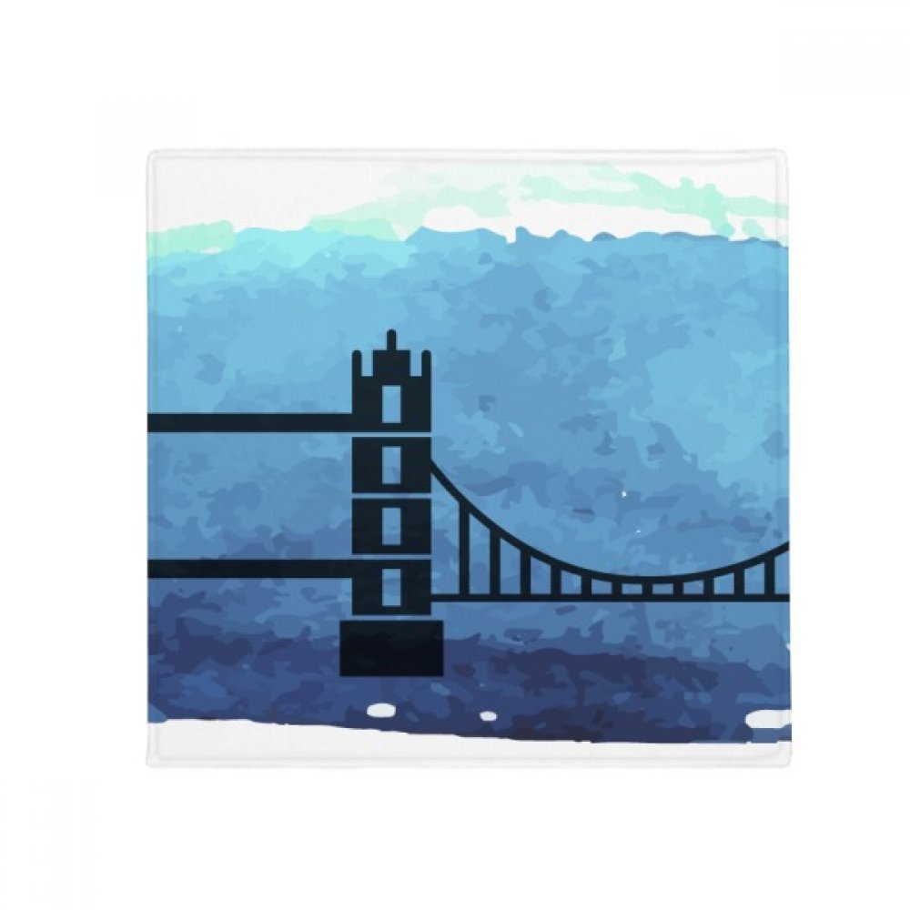 Tapis de sol carré Tower Bridge 60x60 cm multicolore en polyester pour cuisine et salon