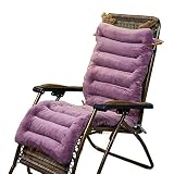 YYEWA Innen/Draussen Auflage für Gartenliege, Liegenauflage Polster, für Rocking Stuhl Schwung Bench Kissen Loveseat Recliner Pads Mat Garten, ohne Stuhl,Lila