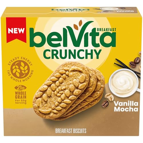 belVita Breakfast Bars Biscuits, Vanilla Mocha, 5 Packs (4 Biscuits Per Pack)