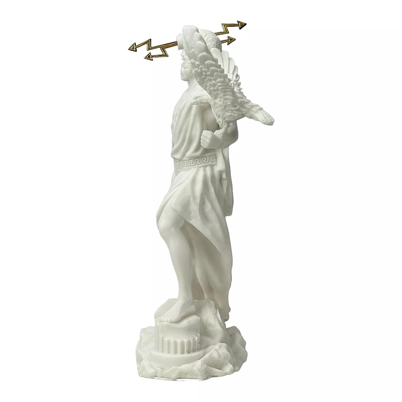 Zeus Giove Re degli Dei & Cielo con Thunderbolt Statua Greco-Romana Scultura