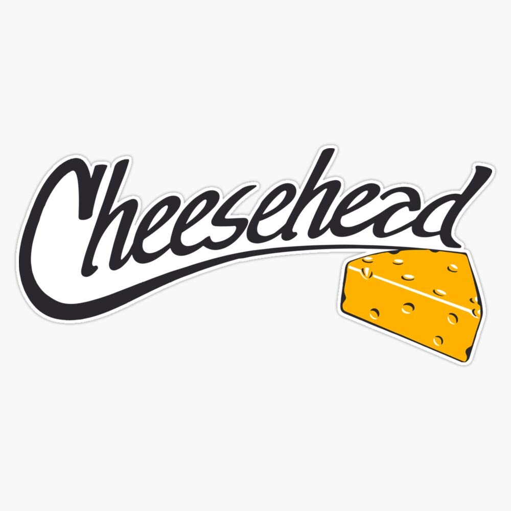 Cheesehead Logo Bernie Cheesehead Sticker – WiscoBall Sports Co