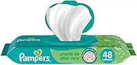 Lenços Umedecidos Pampers Aroma de Aloe Vera 48 Unidades, Pampers