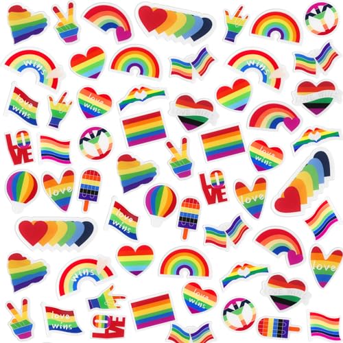 Image of Memorywuu 120 Pcs Rainbow Pins Bulk Lapel Acrylic Pin Women Backpack Brooch Colorful Pins Gifts for Party Decoration
