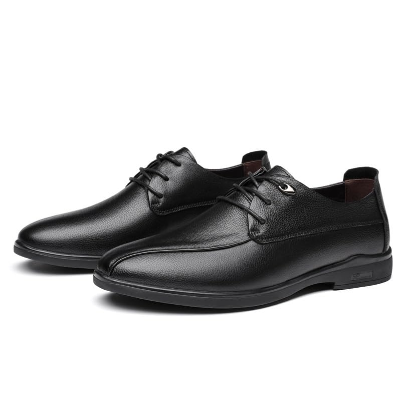 Mens Casual Leather Dress Shoes Classic Formal Lace Up Oxford Shoes for Business Office Wedding2