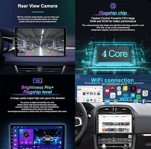Pantalla de coche 2 DIN Chevrolet Spark con Android Auto y Bluetooth 32G 5