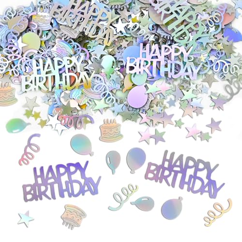 Coriandoli di compleanno, coriandoli da tavolo 15 g, decorazioni da tavolo per feste di compleanno, glitter da spargere sul tavolo per baby shower, decorazioni per feste di compleanno