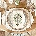 JarThenaAMCS 50Pcs He is Risen Guest Napkins Jesus Cross Disposable Paper Napkins Spring Easter Dinner Hand Napkin for Holiday Party Supplies