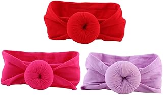 FRCOLOR Lenço De Cabeça Faixa De Cabeça De Bebê De Algodão Acessórios De Cabelo Para Crianças Faixas De Cabeça De Bebê Meias De Cabeça De Bebê Lavanda Manual Bandana Acessórios De Cabelo