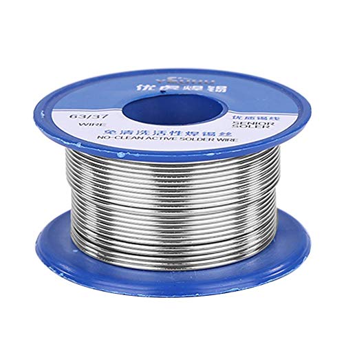 Preisvergleich Produktbild Starnearby Lötzinn,Lötdraht Löten Lot Löt-Zinn mit Kolophonium Kern Flussmittel Draht Lötmittel Weichlot Lötung 50g Durchmesser 0,5mm auf Rolle / Spule