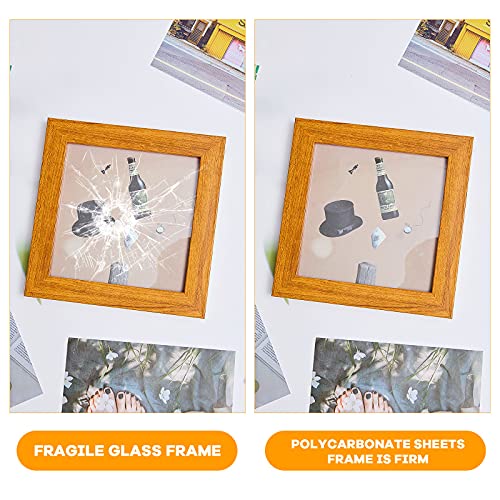 Image of Zonon 2 Pcs Polycarbonate Clear Plastic Sheets,12 inch X 18 inch X 0.0625 inch (1 /16 inch) | for DIY, Crafts, Easy to Cut Bend, Resistant, Window Panel, Hobby, Home, Glass Replacement, Document Picture Frame