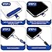 CACOE Phone Lanyard 2 Pcs-1 Pcs Adjustable Neck Strap, 1 Pcs Wrist Strap, 2 Pcs Pads, Universal Crossbody Multifuctional Cell Phone Lanyards Compatible with Most Smartphones(Dark Blue)