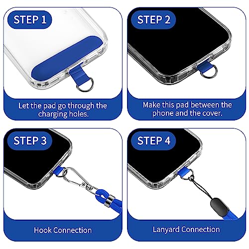 Cell Phone Lanyard 2 Pcs-1 Pcs 30"(Neck Strap×1)+8"(Wrist Strap×1) Black - Photo 60 sur 115