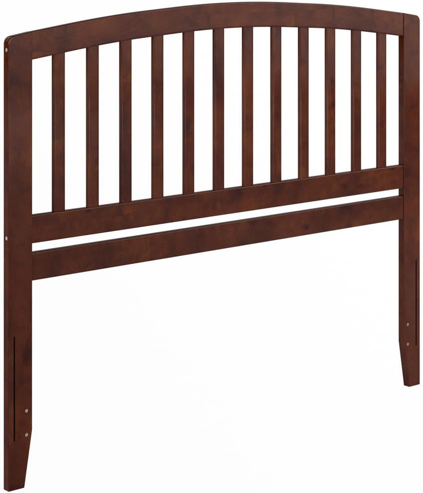 HomeStock Classic Wood Headboard with USB Charging Bedroom Furniture Queen/Walnut