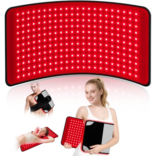 Puroth Red Light Therapy Mat for Body 24'x12' with 242 LEDs (726 Chips), 660nm Red and 850nm Near...