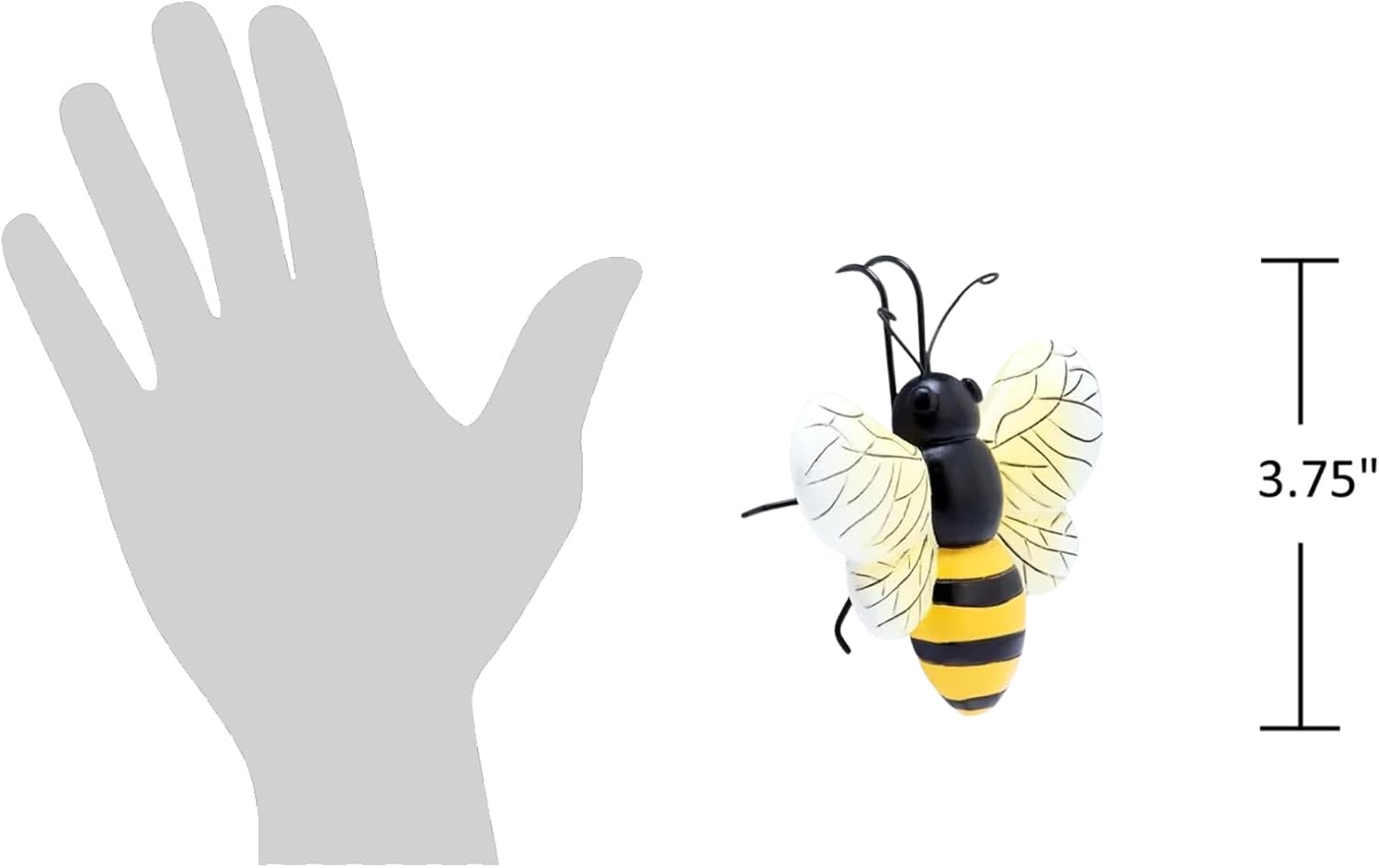 The Bridge Collection Bee Plant Pot Hanger – Bee that Hooks On Planter image 2