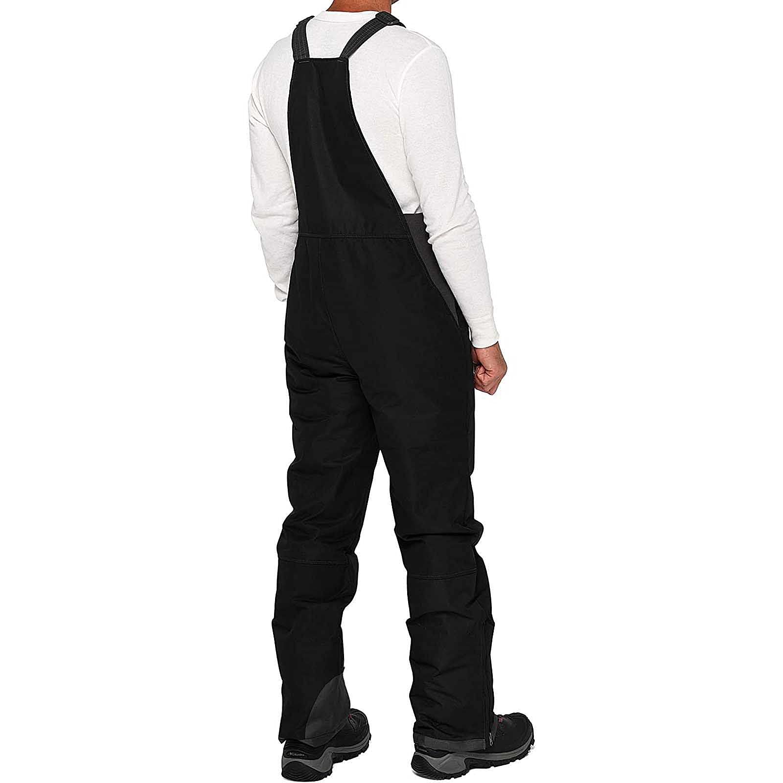 Pantaloni da sci da uomo, taglie forti, termici, da neve, pantaloni aderenti, aderenti, pantaloni sportivi invernali funzionali, antivento e impermeabili