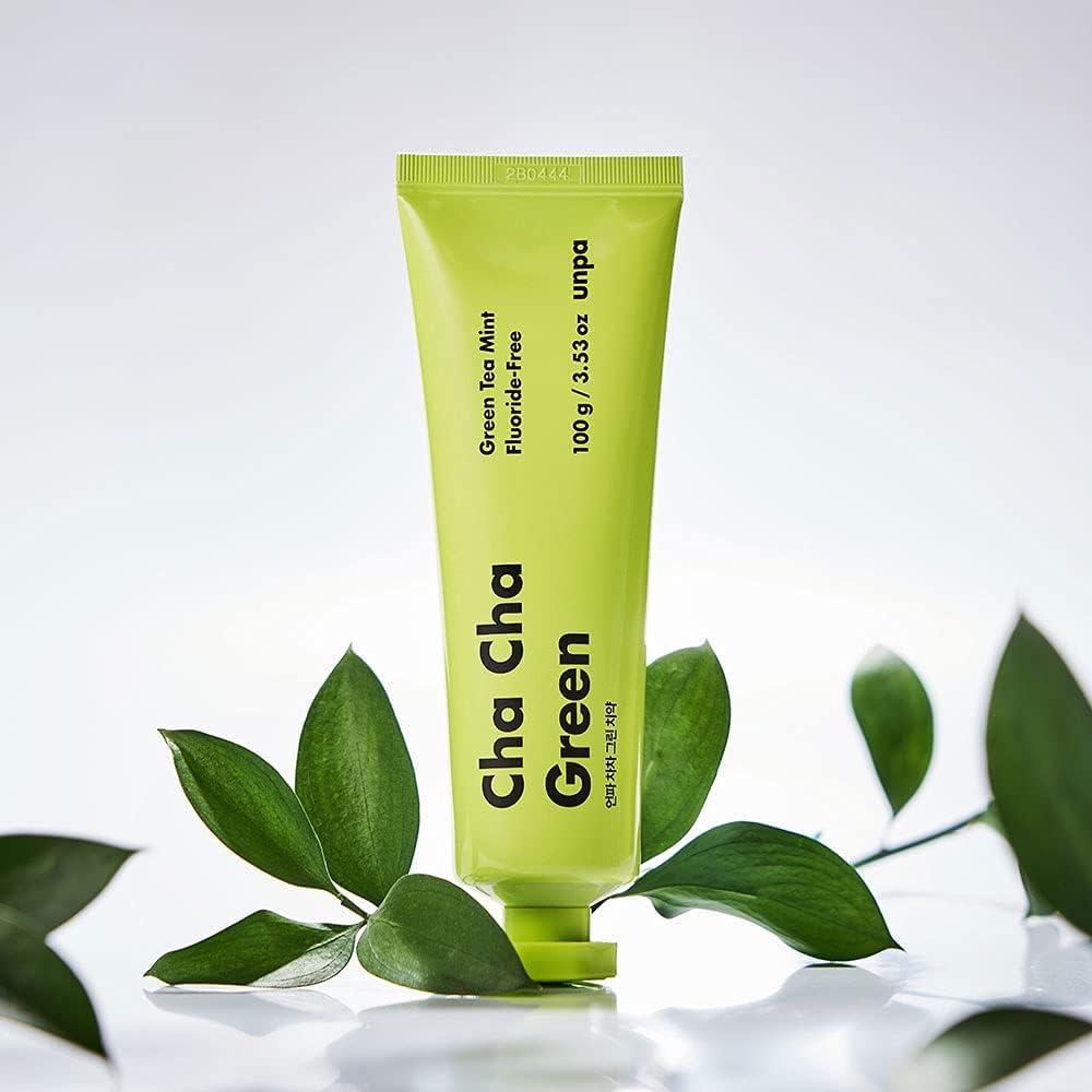 【unpa公式】ChaCha Green 100g 歯磨き粉 フッ素なし 緑茶パウダー スペアミント オレンジオイル 安全 泡立たない 優しい ジェルタイプ 家族 チャ葉 チャ葉エキス ココナッツ フッ素フリー 人工甘味料フリー 合成界面活性剤フリー 海外 韓国累計200万突破 口臭 爽快感 (1)