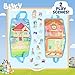 Bluey Felt Playhouse, Double-Sided Play Scene with Built-in Storage, 20 Felt Characters & Accessories, Travel-Friendly Bluey Toys, Road Trip Essentials, Toddler Activities, Fun Toys & Games