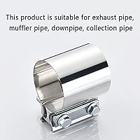 Vista 7 de 1 pieza Abrazadera para silenciador de acero inoxidable 304 resistente - Abrazadera de escape de 2.25 pulgadas