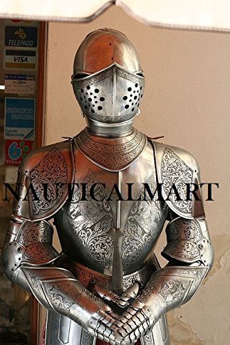 NauticalMart 16th Century Spanish Medieval Knight Suit of Armor Etched