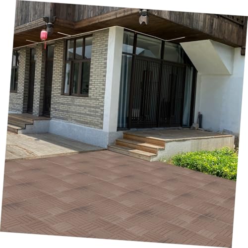 Baldosas entrelazadas de terraza exterior duraderas para suelos autoensamblables 6