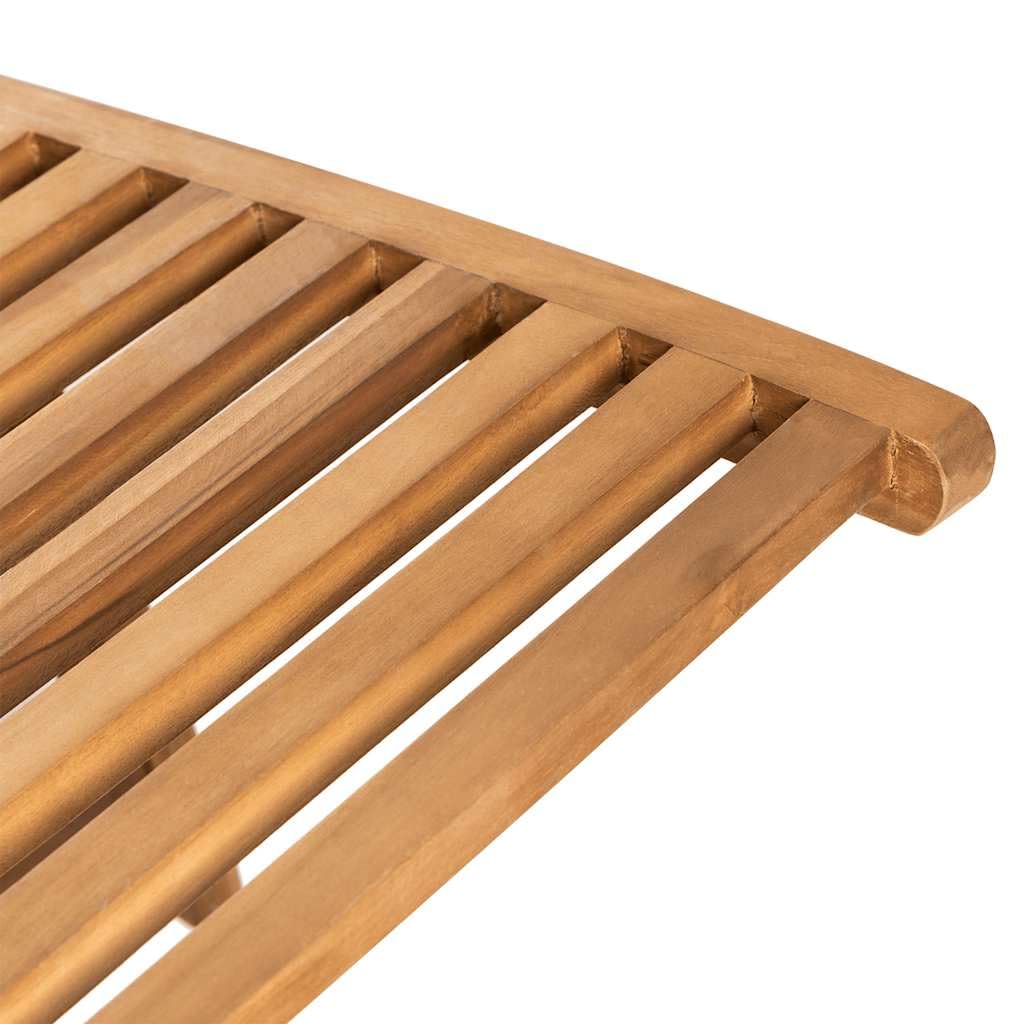 Tumbona de madera maciza de teca, tumbona de jardín ajustable plegable, tumbona ergonómica de madera para jardín, terraza y piscina, tumbona de relax estable sin soporte, 161 x 55 cm