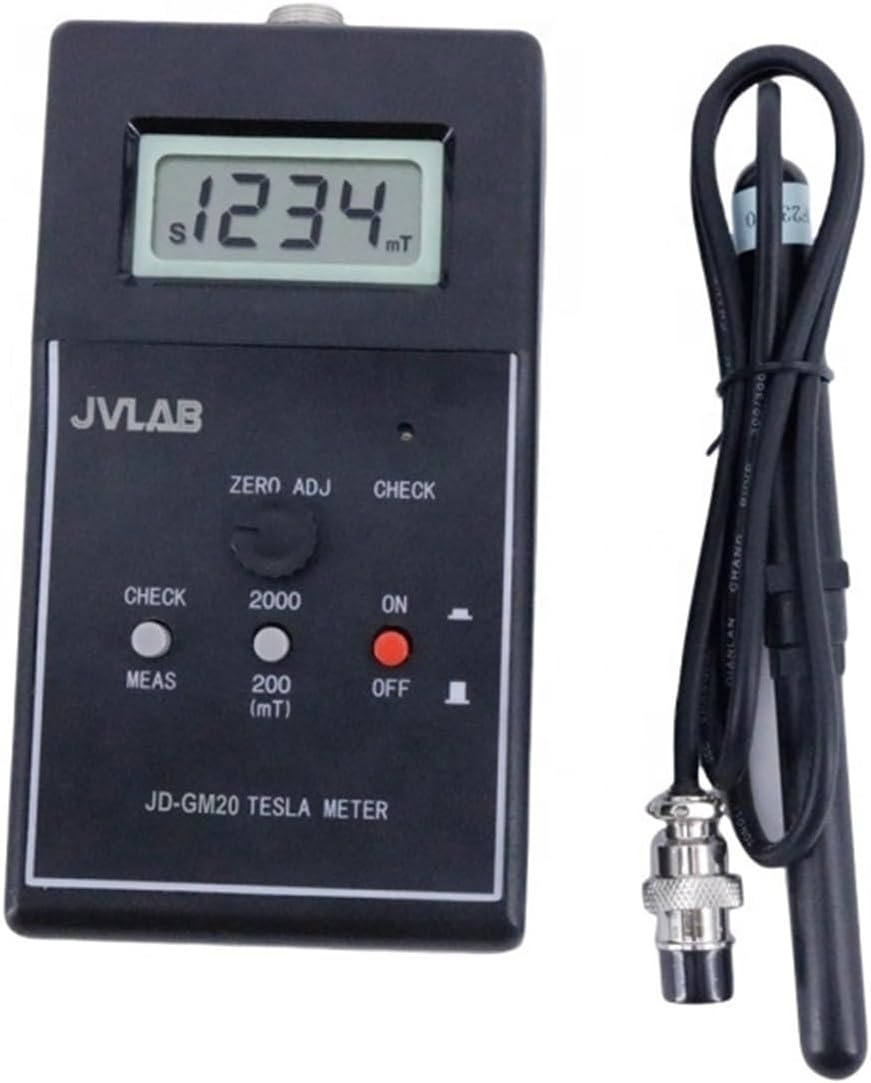 JD-GM20 Digital Gauss Meter Handheld Tester 0-200mT-2000mT Range 10Hz~200HZ Frequency