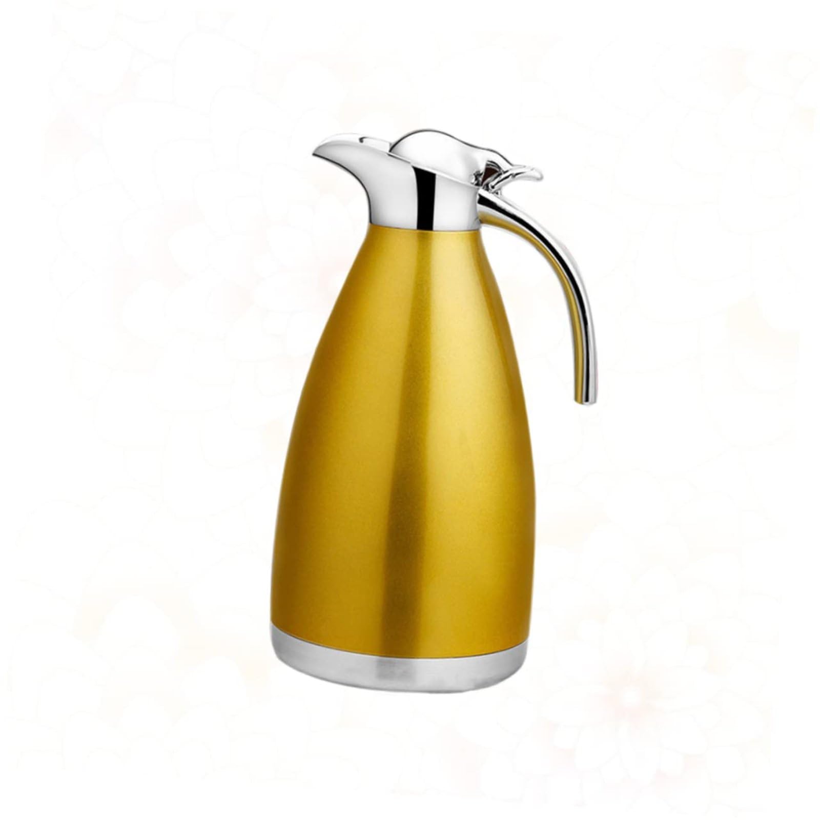 MYUYEE Double Walled Vacuum Insulated Thermal Tea Metal Water Bottles Portable Coffee Maker Coffee Pot Teapot Coffee Makers Water Carafe With Lid Portable Tea Kettle Vacuum Pot