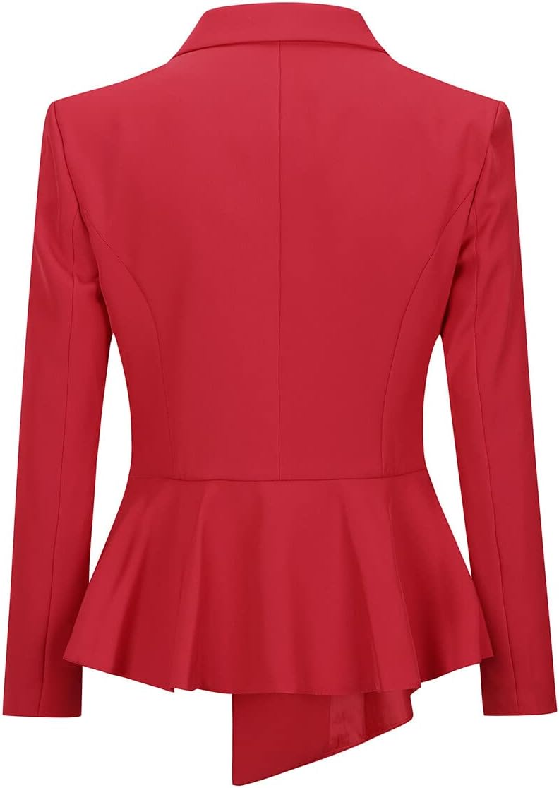 YUNCLOS Womens Suits 2 Piece Set Business Casual Double Breasted Blazer and Pantsuits for Work Office - Image 4