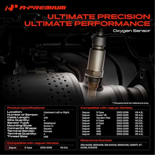 Sensor de Oxígeno A-Premium para Jaguar X-Type 2003-2008 miniatura 2