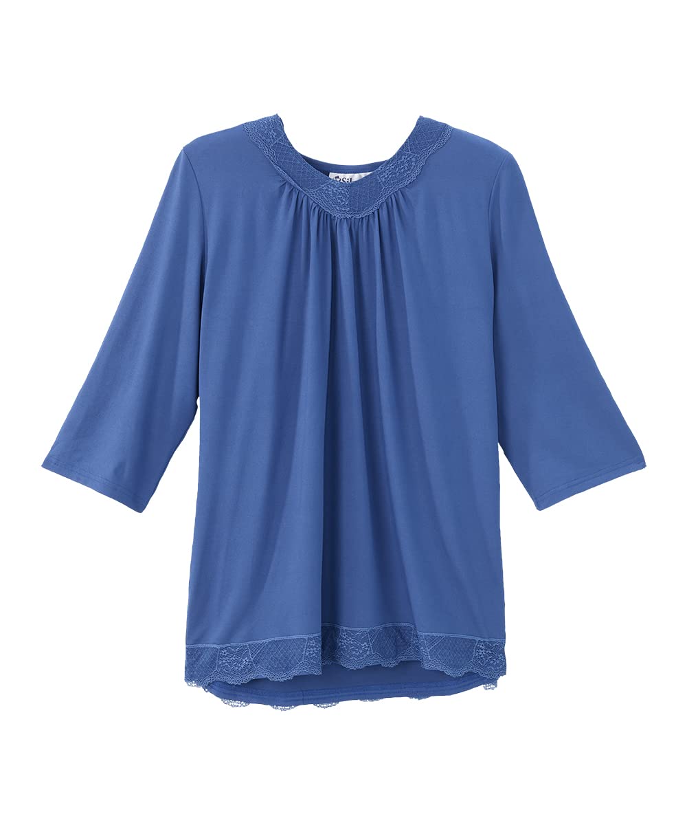 Women’s Open-Back Adaptive No-Peek Lace V-Neck Top