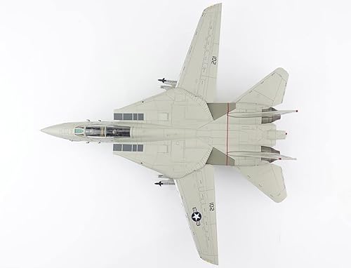 Miniatura 6 de Grumman F-14A Tomcat Fighter Aircraft Commander Snodgrass, VF-33, USS America (1990) "Air Power Series 172 Modelo fundido a troquel por Hobby Master