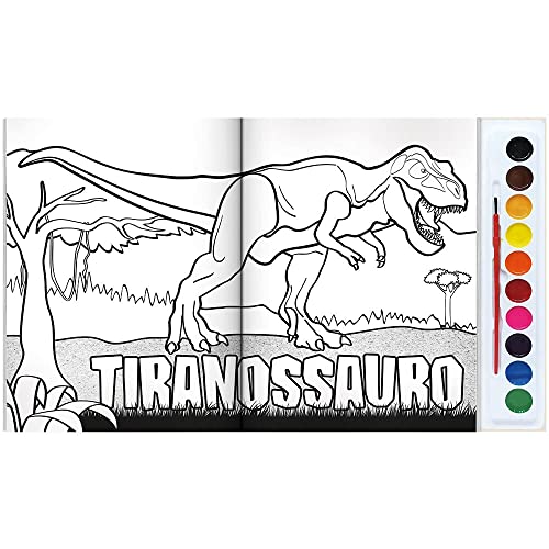 Brincando com Aquarela: Dinos
