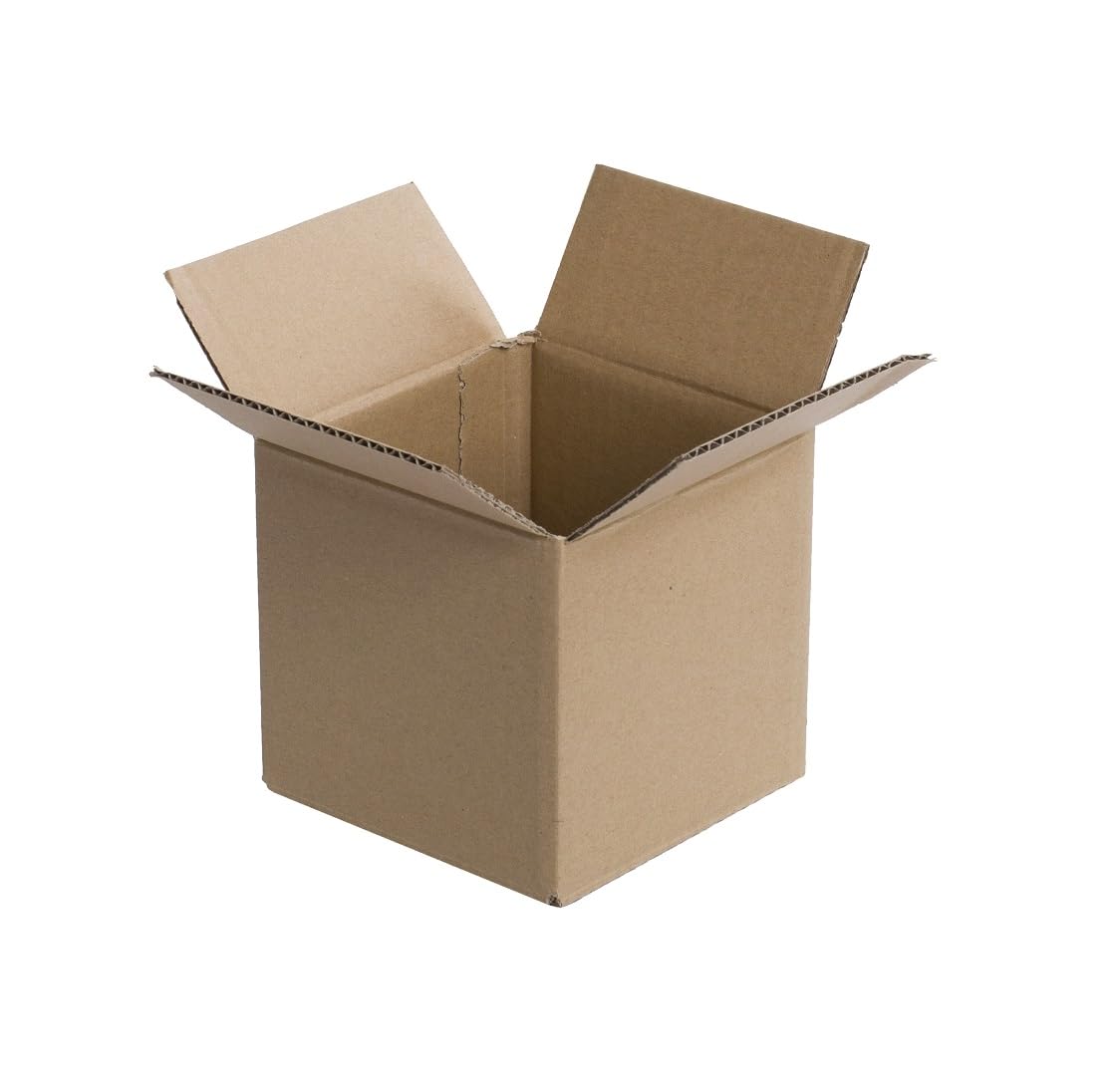 50 Stück Faltkarton 400x400x400 mm Versandkarton E-commerce Karton 1-Wellig 400G Braun Kartonage Verpackung Postkarton Versandschachtel Paket Päckchen