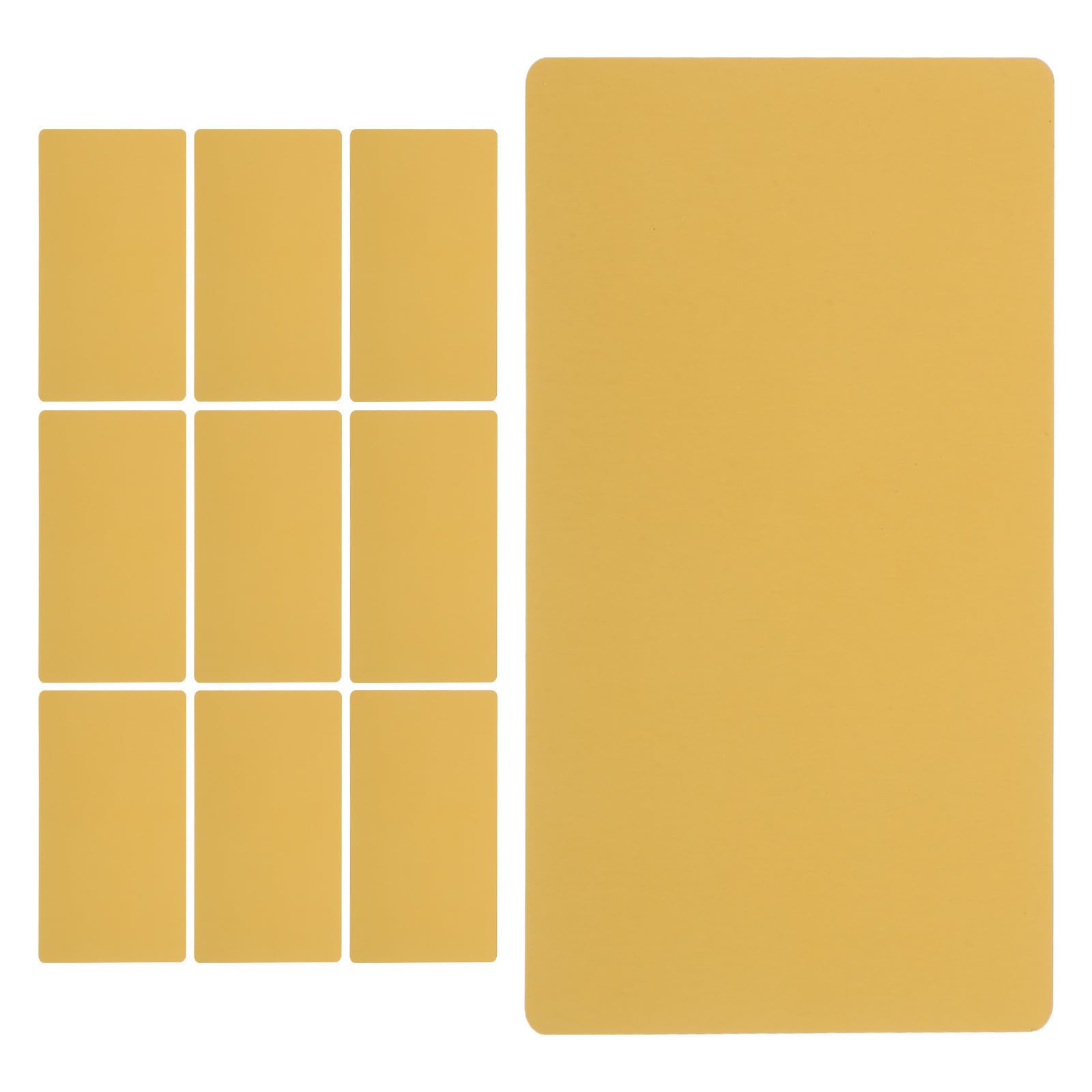 Tarjetas de presentación grabadas láser de aluminio doradas para eventos y red de contactos 8