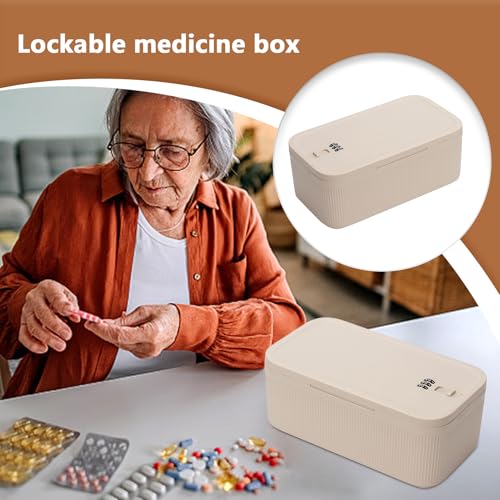 Récipient verrouillable de médicaments portables et boîte à code 9cm - 3