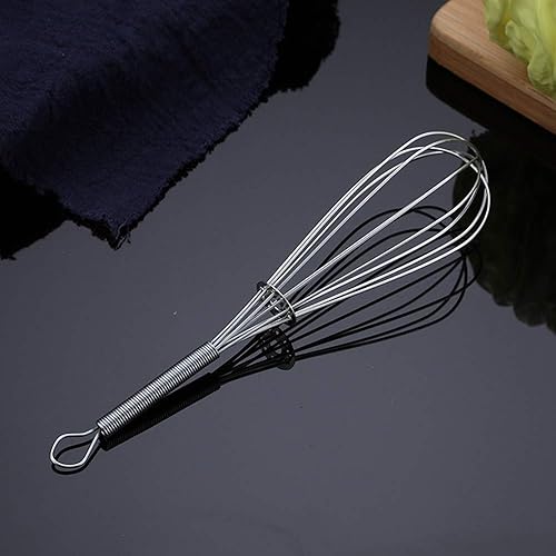 Mini batidor de alambre de acero inoxidable pequeño batidor de huevos, mini batidor de utensilios de cocina para mezclar, batir, cocinar, revolver y