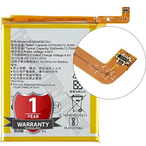 Image of THE BATTERY STORE Original HB386483ECW+ Battery for Huawei Honor 6X, Mate 9 Lite, GR5 2017, G9 Plus Battery with 1 Year Warranty and high Capacity Battery Backup.(for Honor 6X)