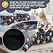 Twin Kids Comforter Set - 5 Pieces Twin Bedding Sets for Boys, Glow in The Dark Space Bed in A Bag with Sheets