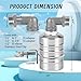 MEUPMEOP 2-Pack Float Valve, 1/2