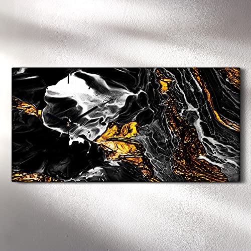 Horloge sur Toile Salon Moderne et Abstrait Coloray 60x30