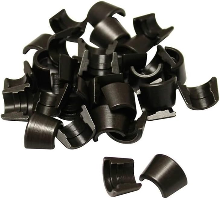 Howard's Howards 93075 Valve Lock, 10 Degree, 11/32 in Valve Stem, Single Groove, Standard Height, Steel, Black Oxide, Set of 16