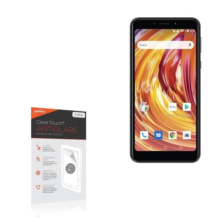 BoxWaveScreen Protector Compatible with Texet TM-5584 - ClearTouch Anti-Glare (2-Pack), Anti-Fingerprint Matte Film Skin