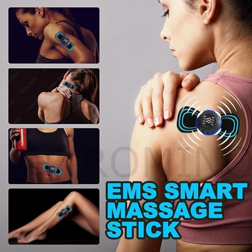 Image of Wireless Mini Massager Body Massager Machine for Pain Relief, Butterfly Massager for Body Pain Relief, Rechargeable Neck and Shoulder Massage Machine for Blood Circulation