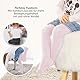 LaLoona 2er Pack Baby und Kinder Strumpfhose - Set 2x elastische Babystrumpfhosen mit breitem Bund und hohem Baumwolle Anteil - Rosa - 74-80