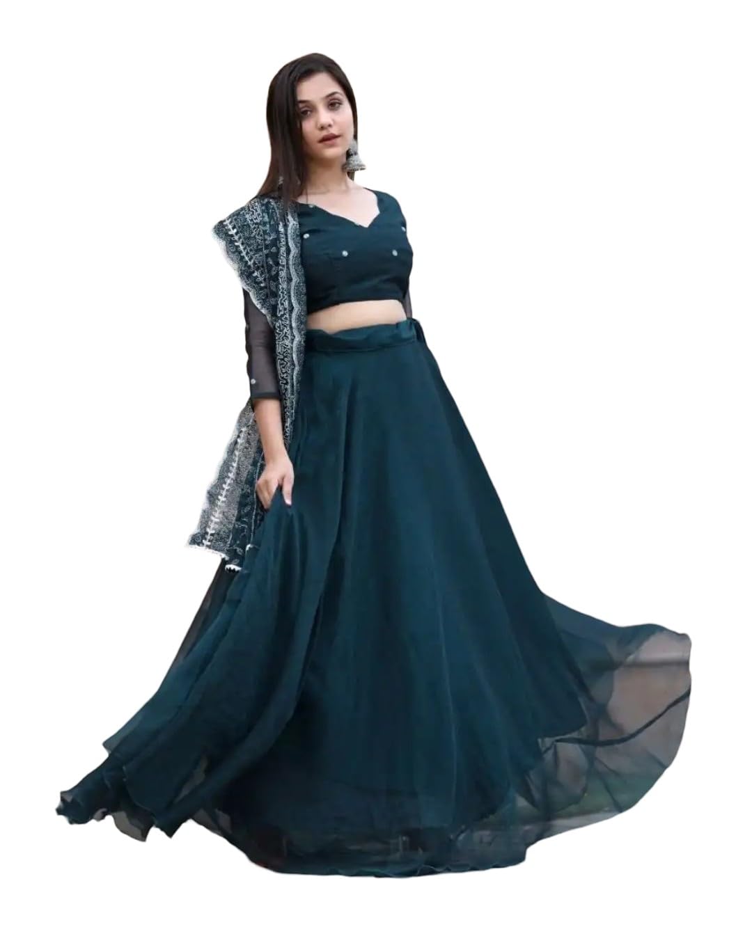 Women’s Georgette Lehenga Choli Set with Dupatta