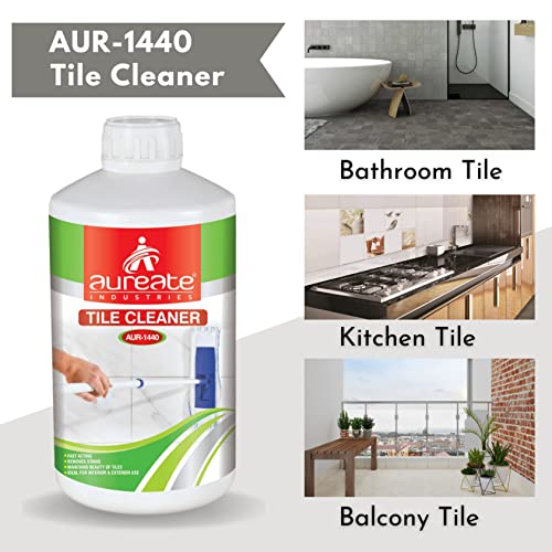 Image of Aureate Heavy Duty Fast Acting Tile, Floor & Ceramic Cleaner Removes Heavy Stains & Hardwater Marks, Lime Fragrance (2 Ltrs, Lime Fragrance)