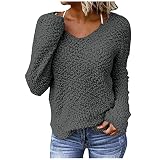 Langarmshirt Damen Pulli Stricken Casual Rundhals Pullover Pulli Sweater Strickpullover Rollkragenpullover Streifenpullover Sweatshirt Hoodie Strickjacke Kapuzenpullover Langarmshirt