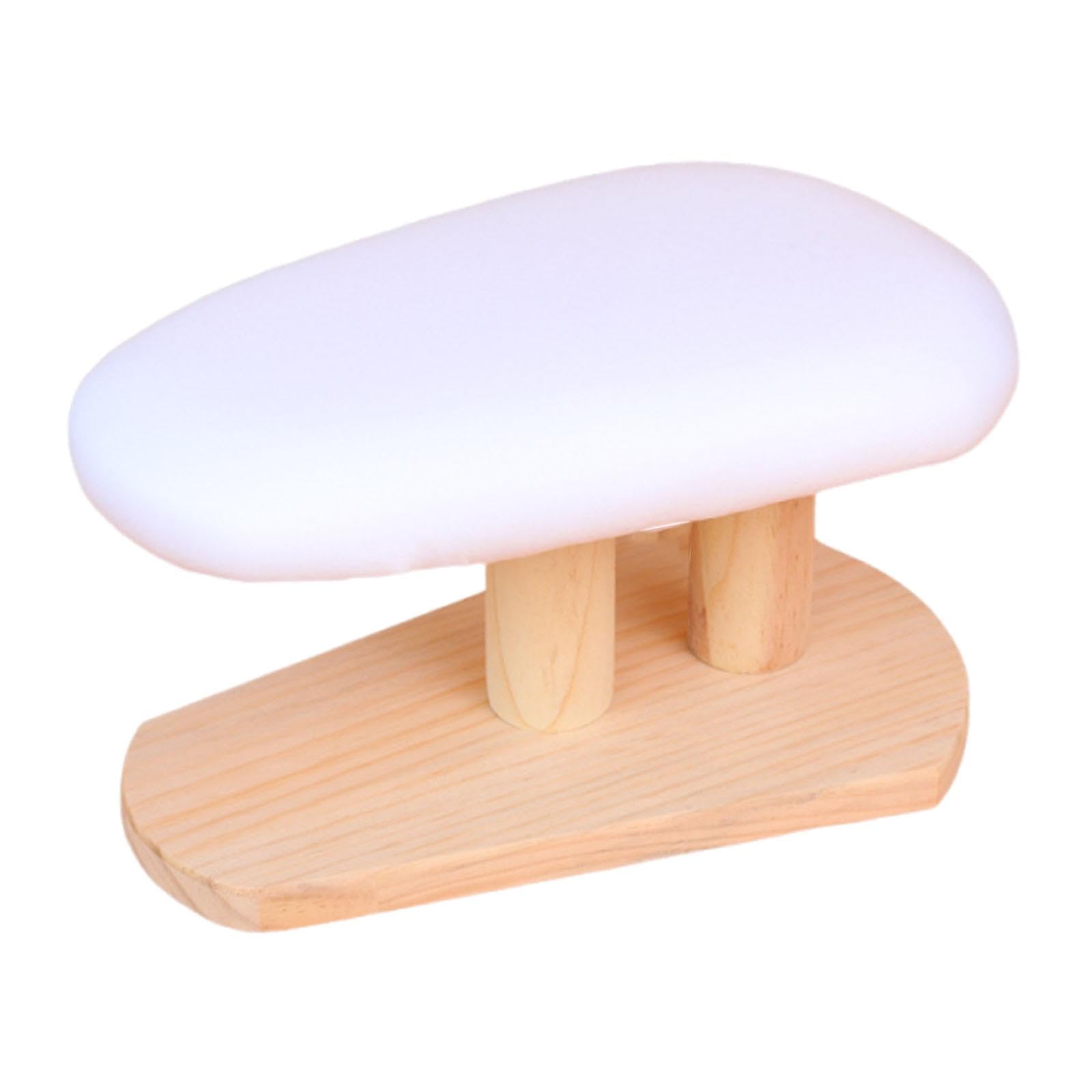 Bügelbrett Mini Holz Bügelunterlage Tragbare Präzisionshilfe Einfach zu Handhaben für Haushalt Nähen Hobbyraum Wohnzimmer, Weiß, 29cmx18cmx15cm